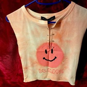 Pink crop top